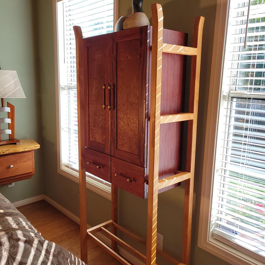 Krenov inspired chest on stand