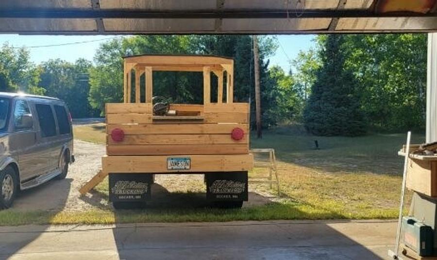 Monster truck playground neighbor built. 