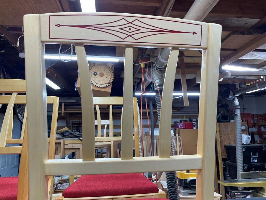 Six Chairs in Alaskan Yellow Cedar