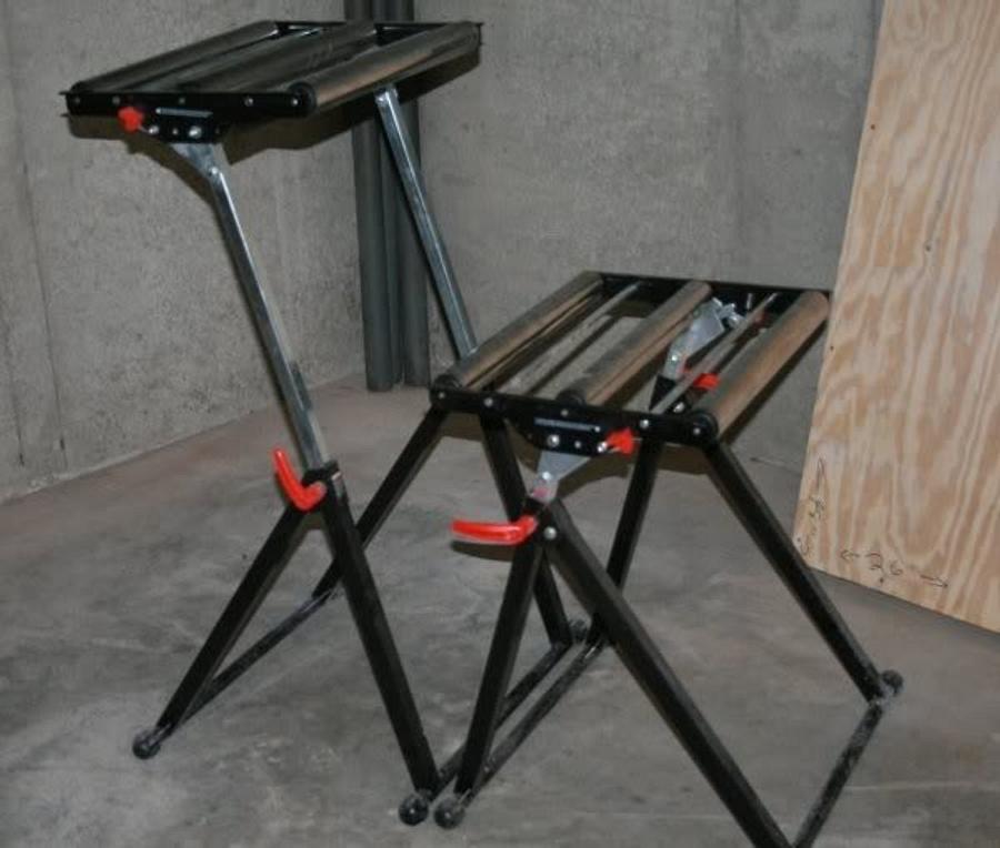Height adjusts, but barely passes as a woodworking project.