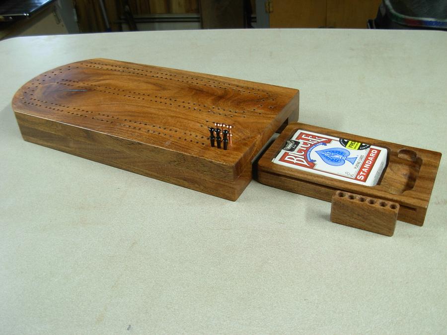 Cribbage Board w/Drawer