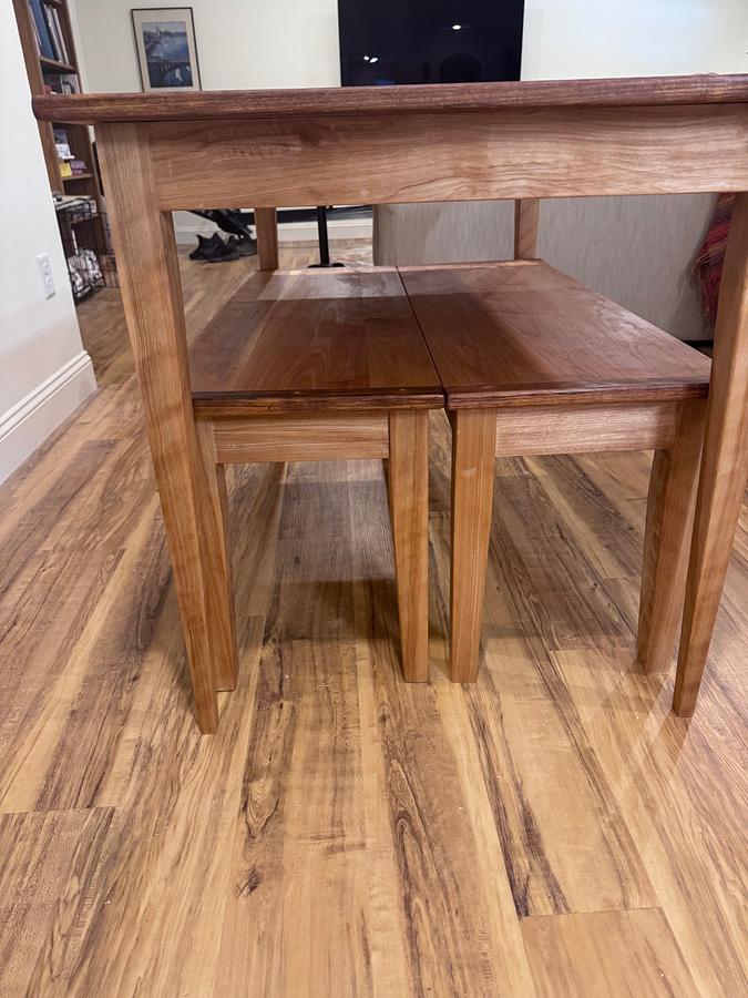 Small Farmer's Dining Table and Benches