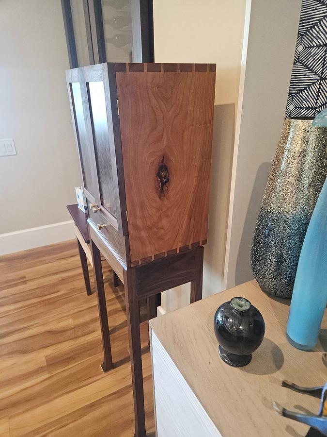 My version of Krenov cabinet on stand