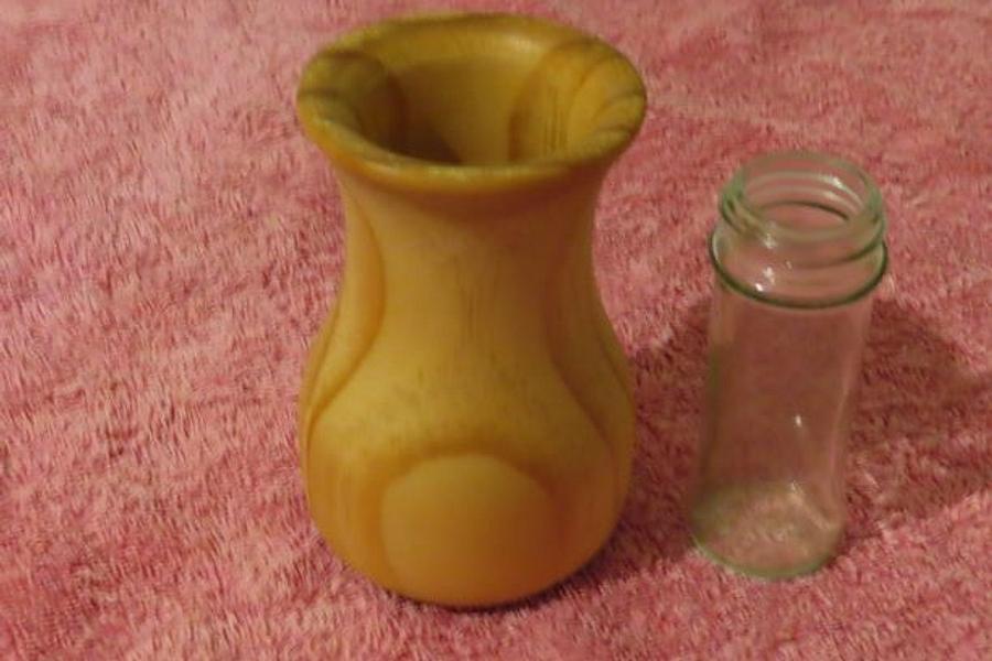 BUD VASE FROM BACK YARD BRANCH