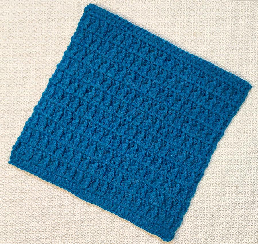 Easy Textured Crochet Dishcloth Pattern