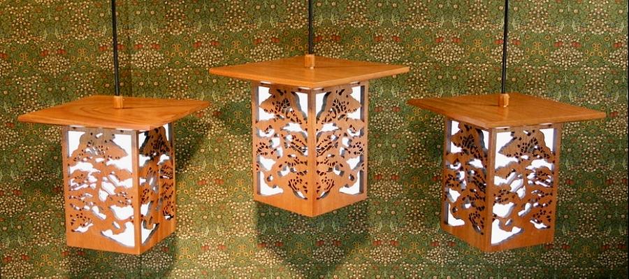 How to make Japanese style ceiling light pendants 