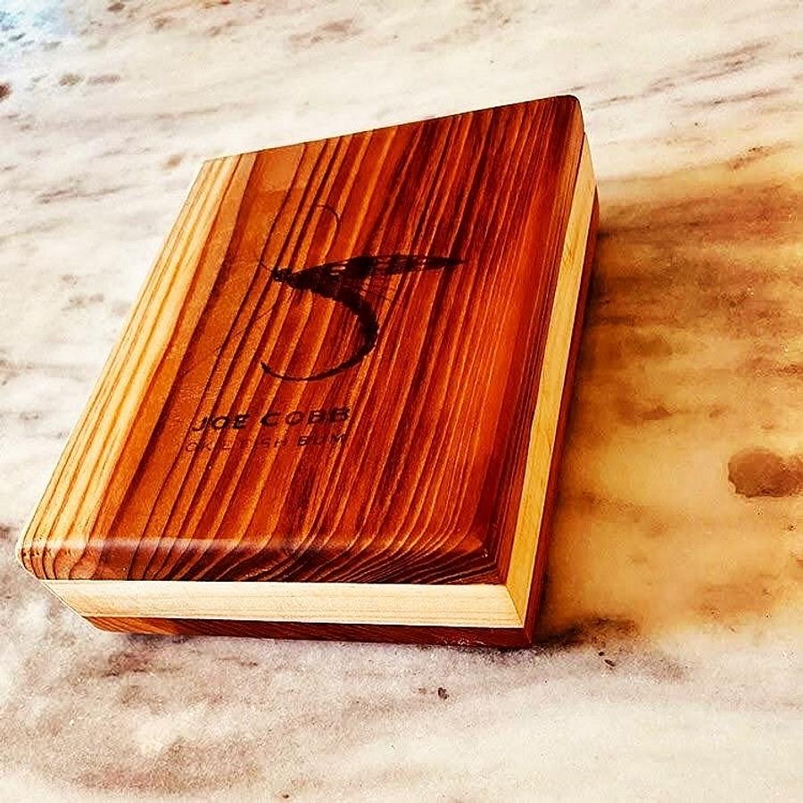 Redwood and maple fly box
