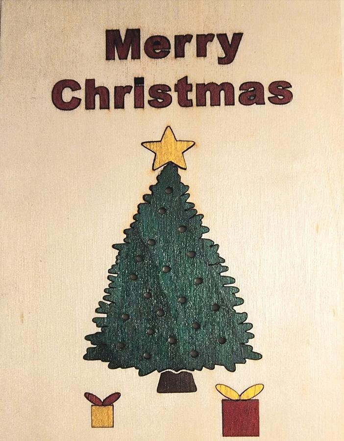 Laser Christmas Card