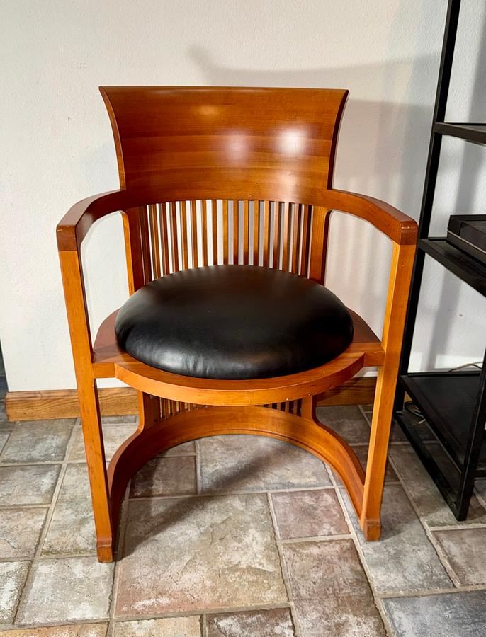 Leather seat replacement for Frank Lloyd Wrights Barrel Chair