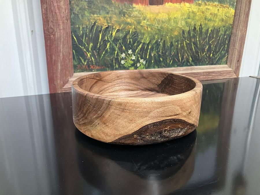 Black walnut bowl