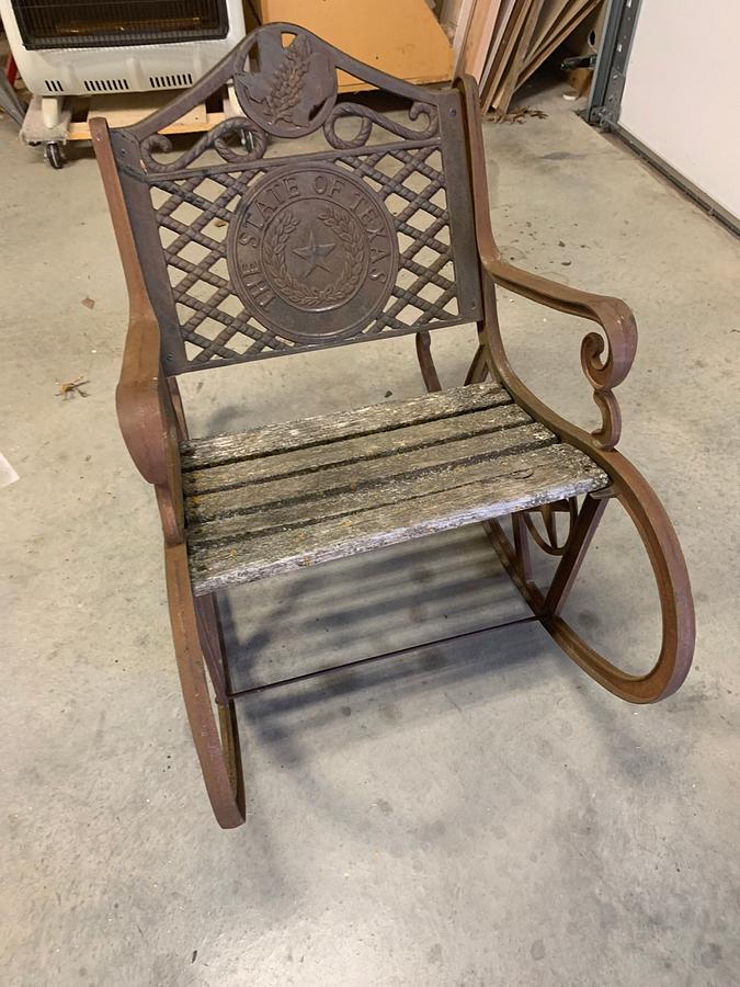 Iron Rocking Chair refinish