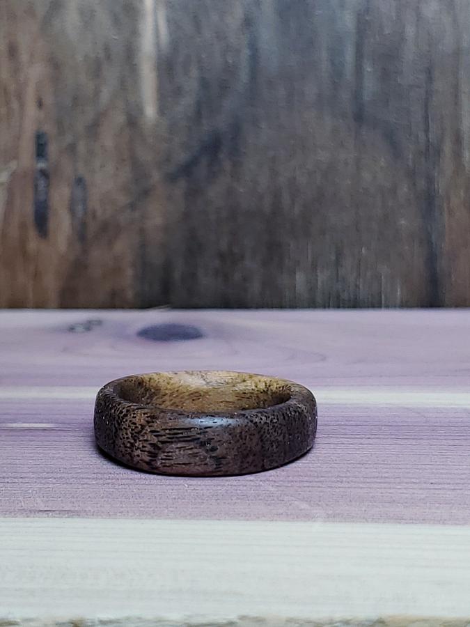 Black walnut ring with cedar box