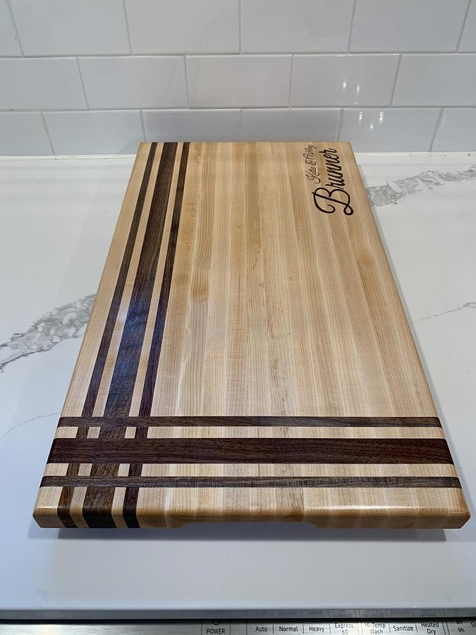 Custom monogram cutting board
