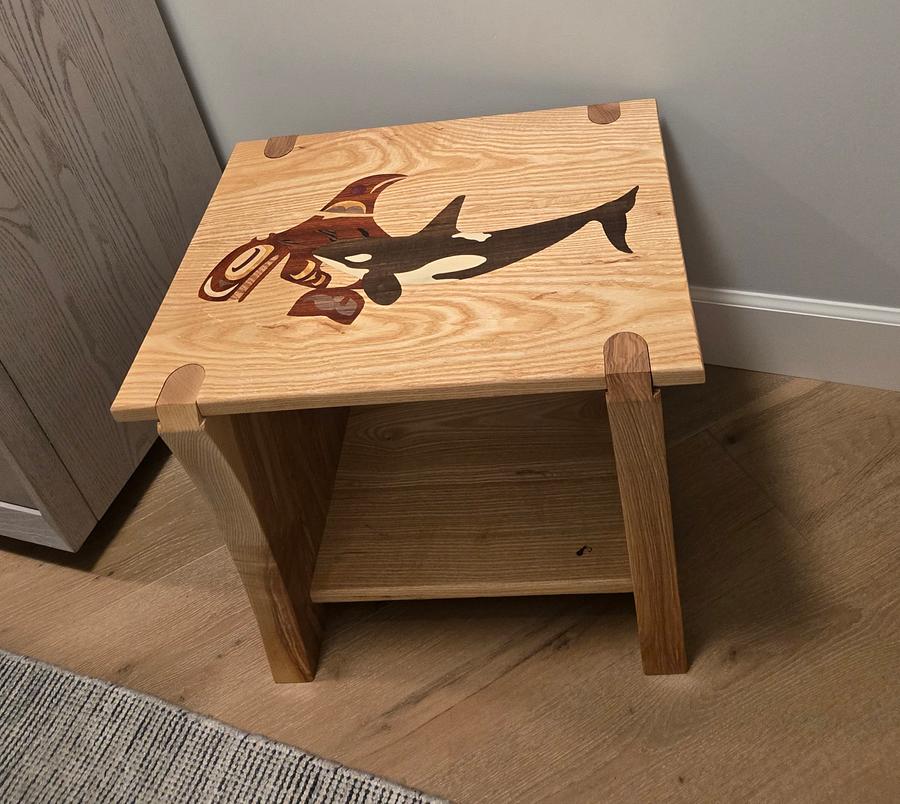 Marquetry - Orca Spirit bench