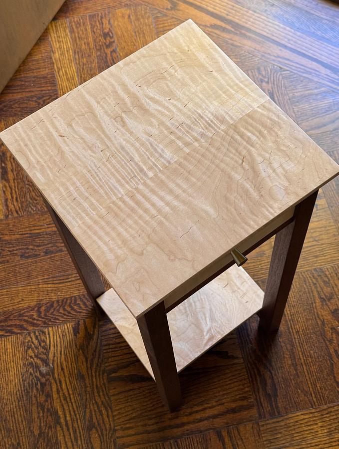 Side Table with Half Blind and Through Dovetails
