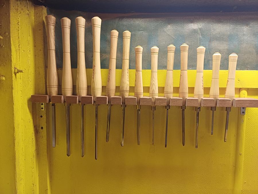 RACK FOR WOOD TURNING CHISELS