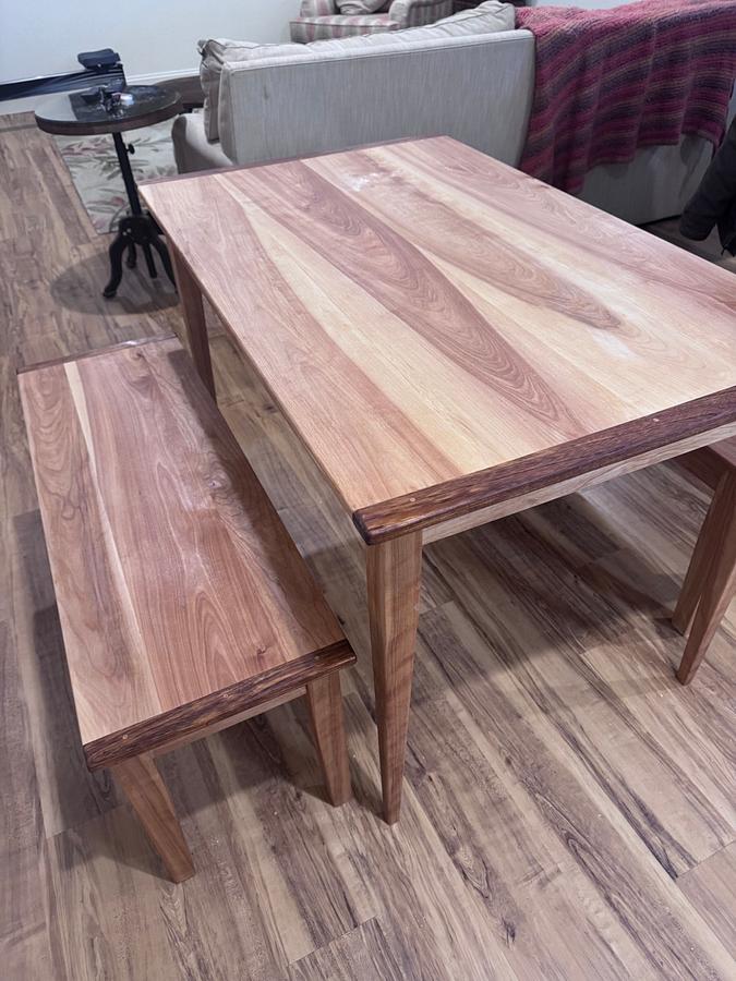 Small Farmer's Dining Table and Benches