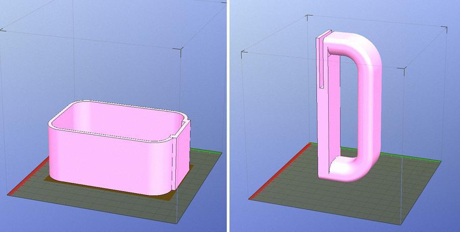 3D Printed handle (for a De Longhi Milk Container).