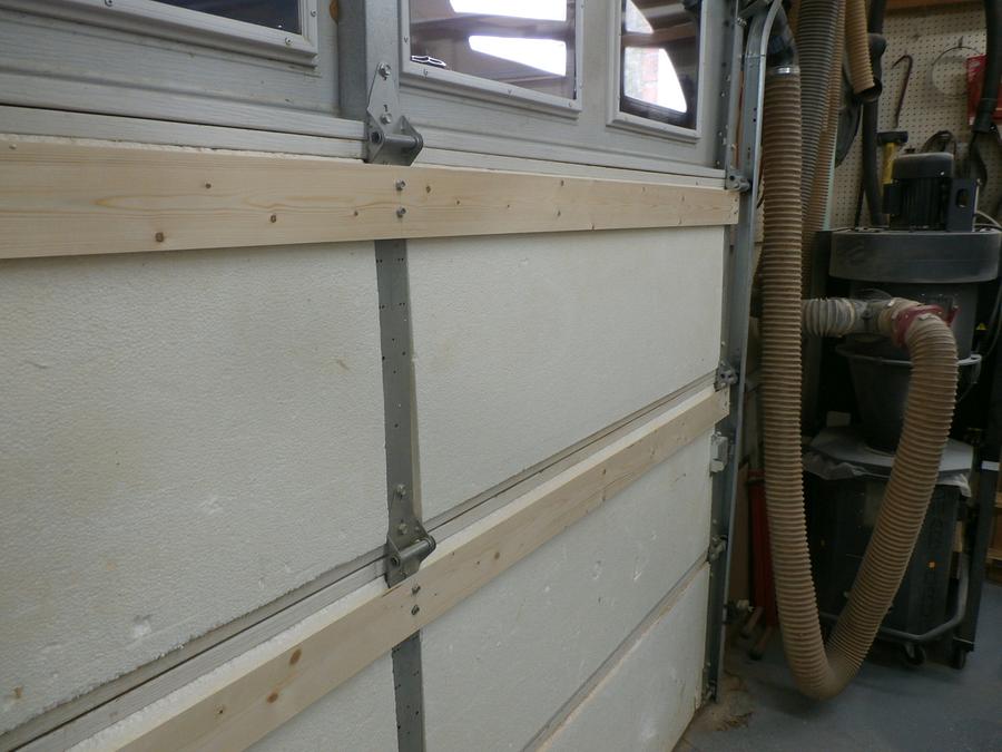Garage door storage