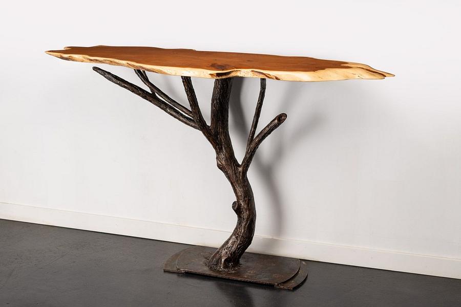 Yew wood table