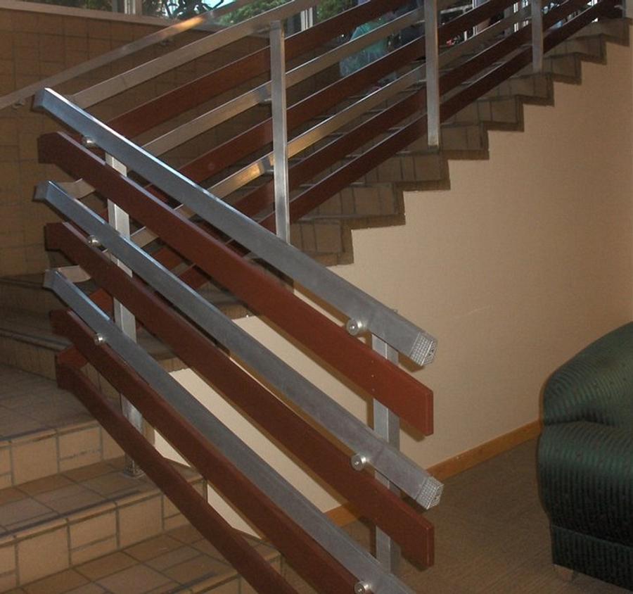 Adding safety rails to a church railing