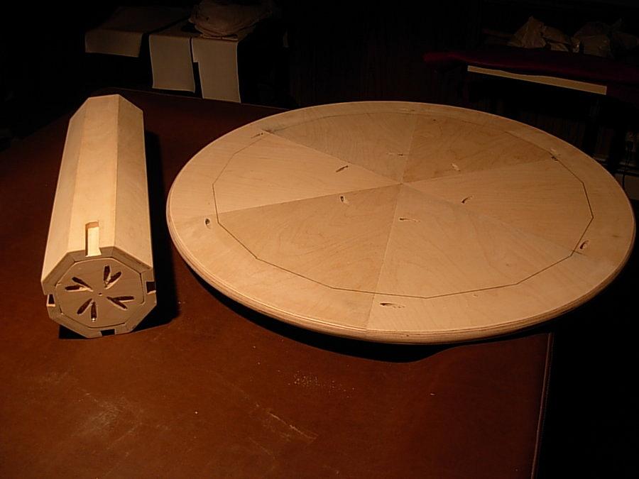 Plywood Starburst Table