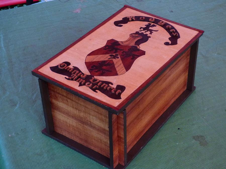 Coat of Arms Marquetry Box
