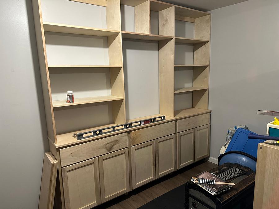 Built in book case