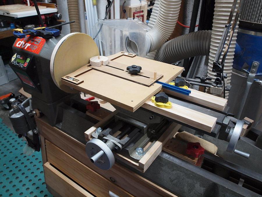 Lathe disk sander with micro adjustment... MK 2.