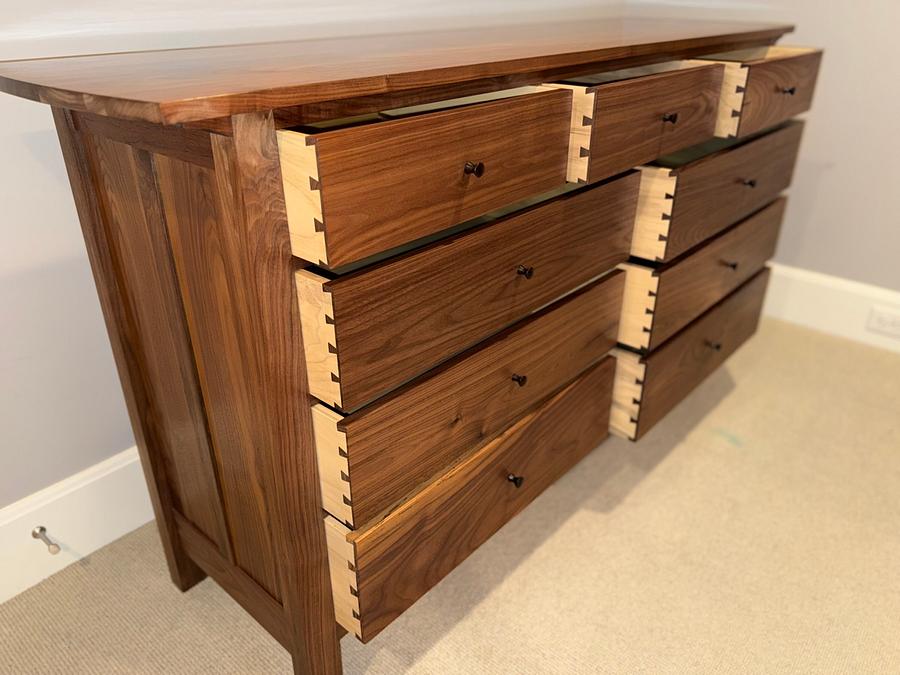 Walnut dresser