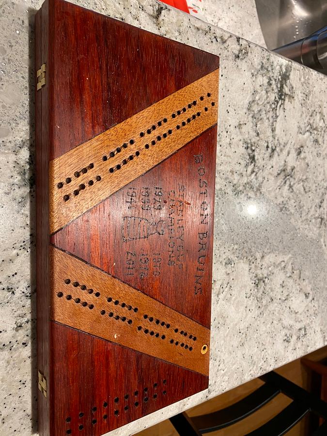 Boston Bruins Tribute Cribbage Board