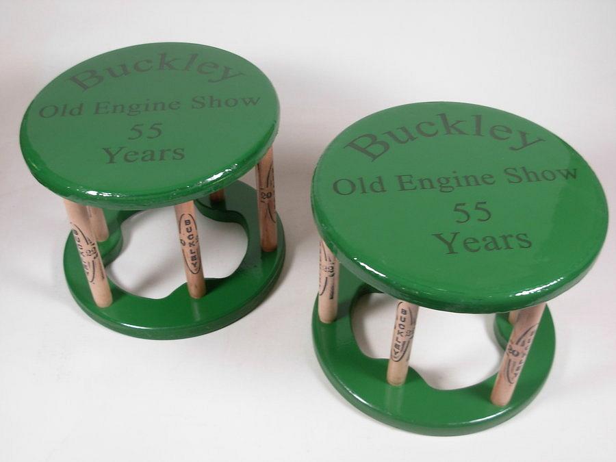 Commemorative Stools for the Buckley Old Engine Show