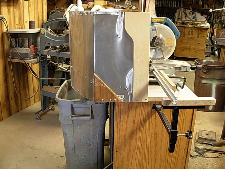 Miter Saw Cabinet and Dust Catcher