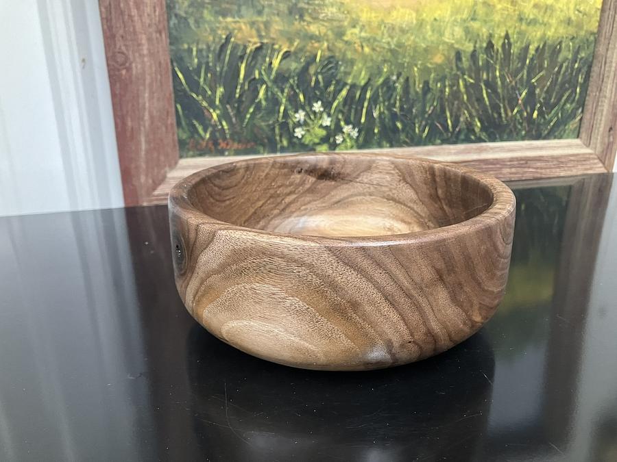 Black walnut bowl