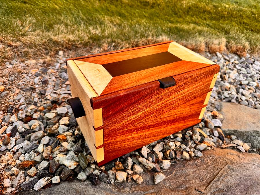 Keepsake Box in Sapele and Maple