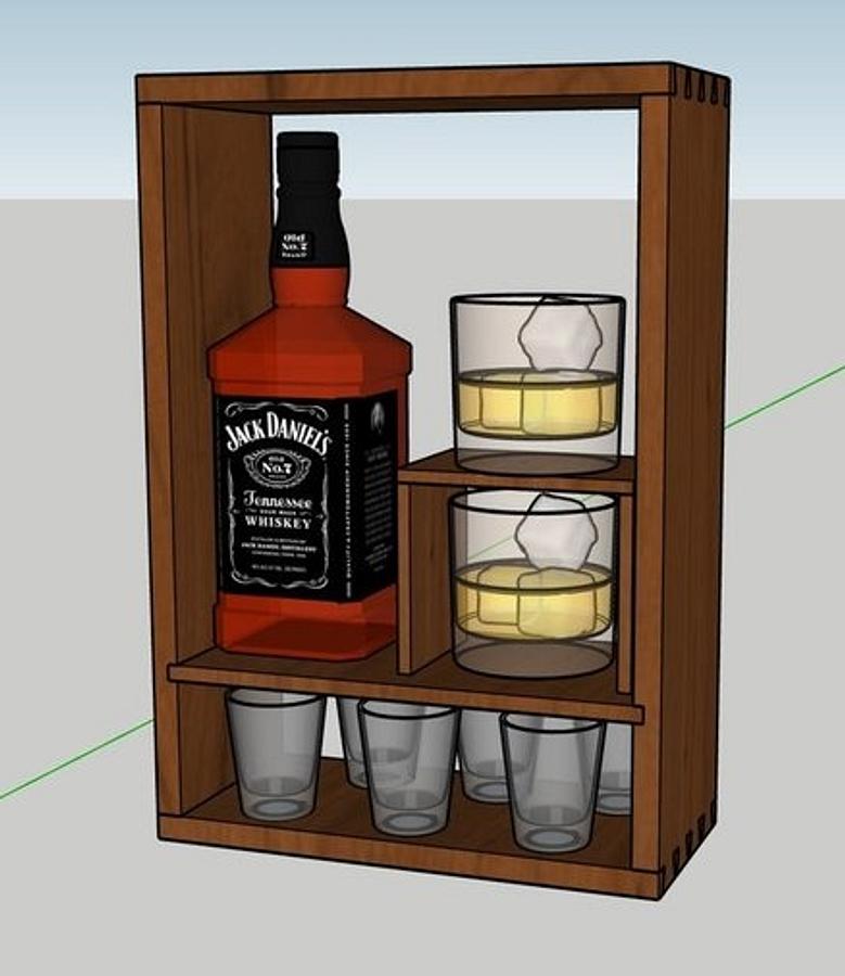Cherry Whiskey Cabinet