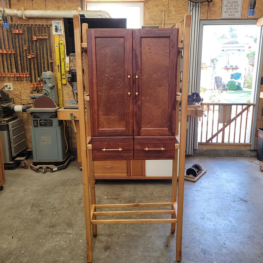 Krenov inspired chest on stand