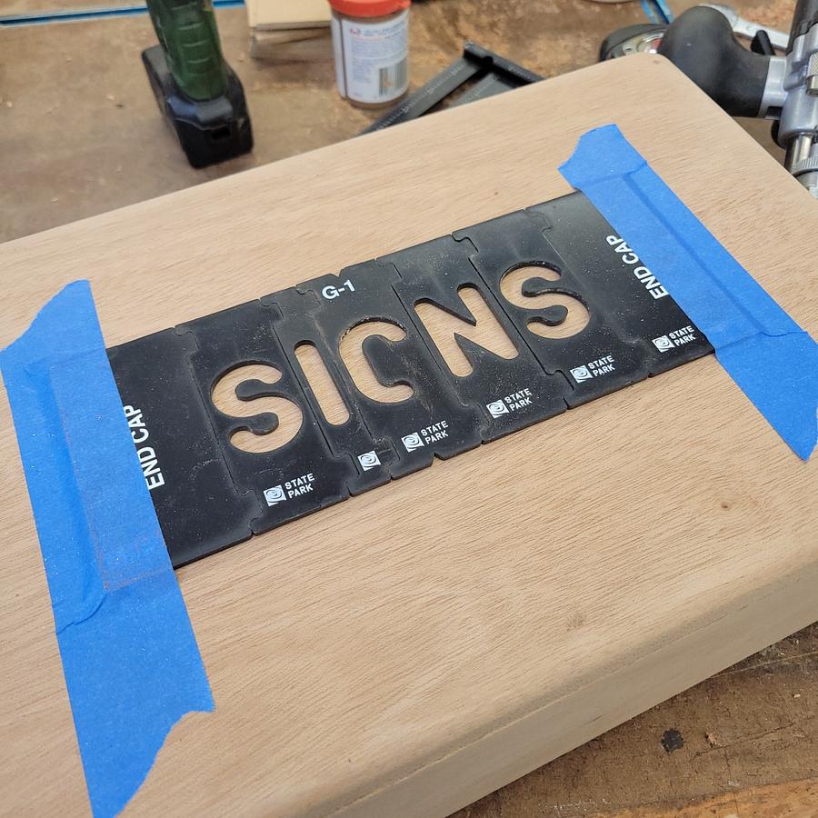 Rockler Sign Making Kit Storage Box.