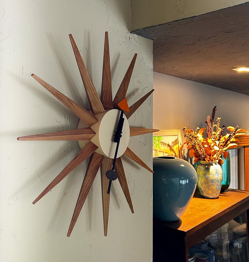 George Nelson Sunburst Clock replica