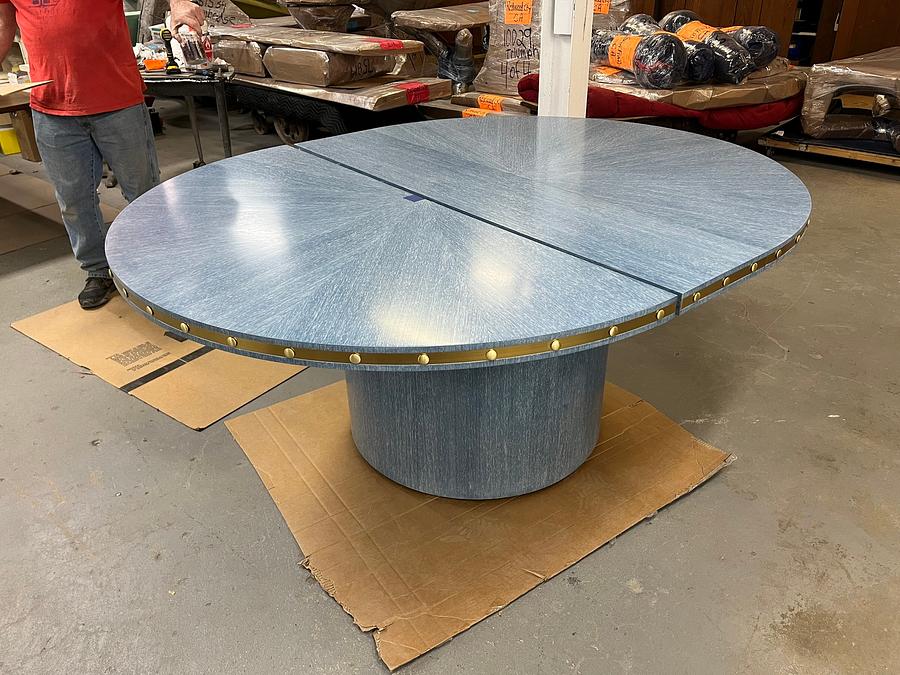 Dyed cerused dining table