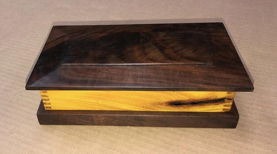 Walnut and Hedge Keepsake Box