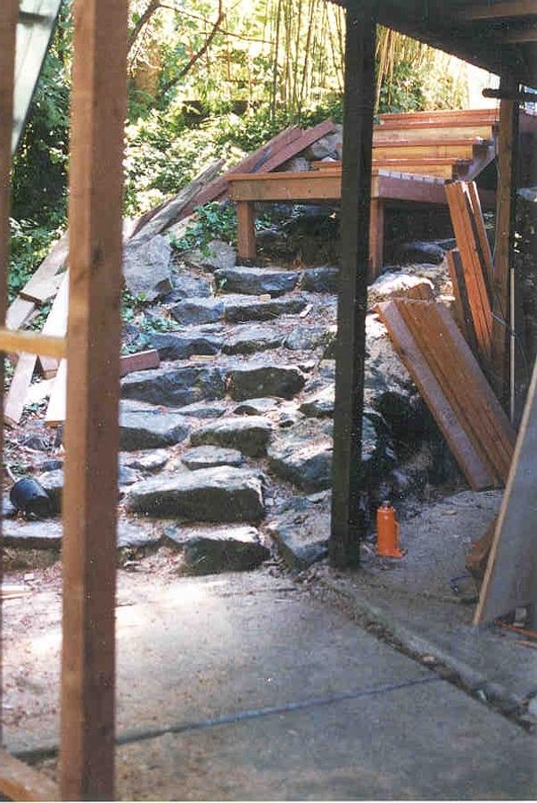 Winding Stairs Over Original Rock Stairs
