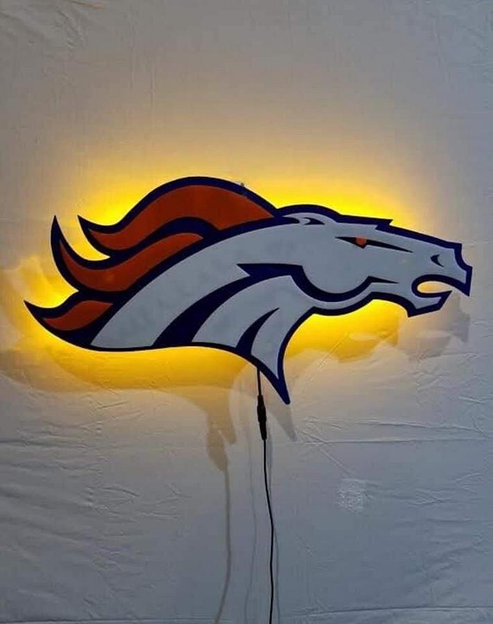 Broncos lighting plaques 