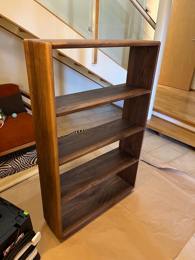Walnut shelf to match the style of the mirror i made earlier
