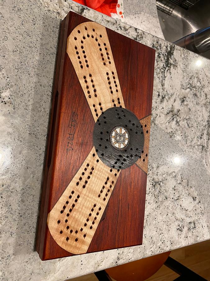 Boston Bruins Tribute Cribbage Board