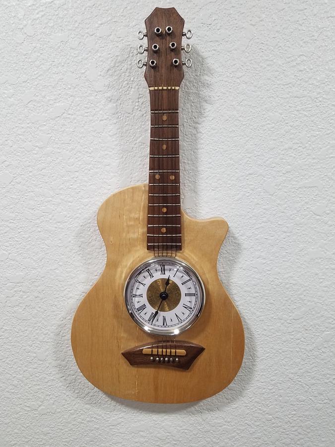 Guitar Clock w/standard "Time to Play"