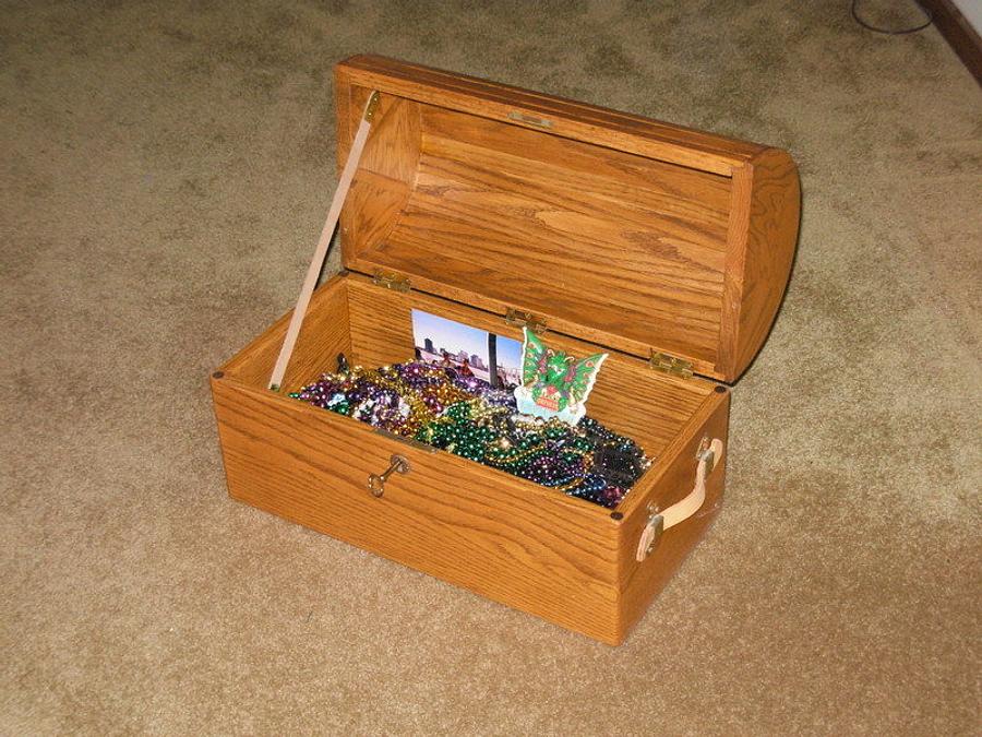 Oak Treasure Chest