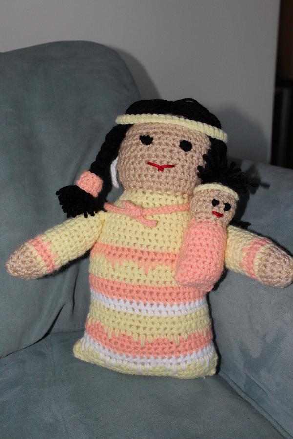  Native American Doll & Papoose Bunting