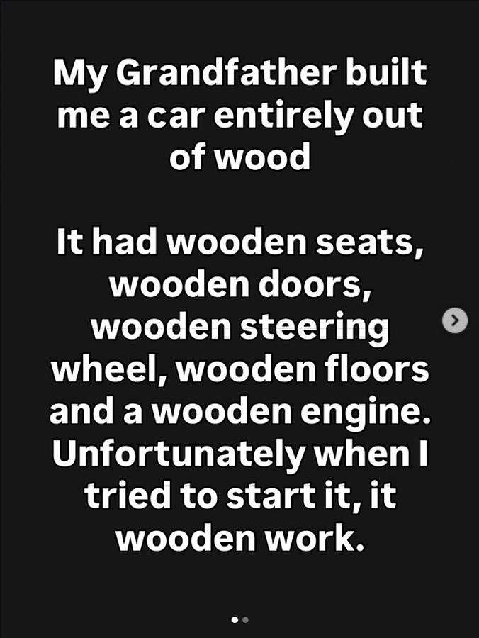 Wooden car