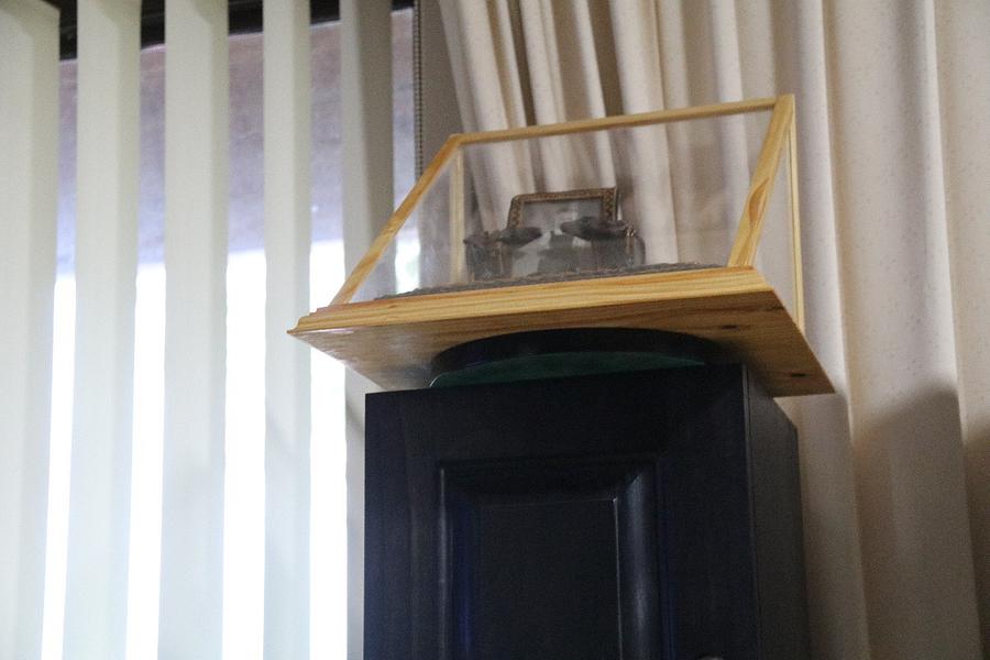 “Bread Board” Display Box mounted on a lazy susan.